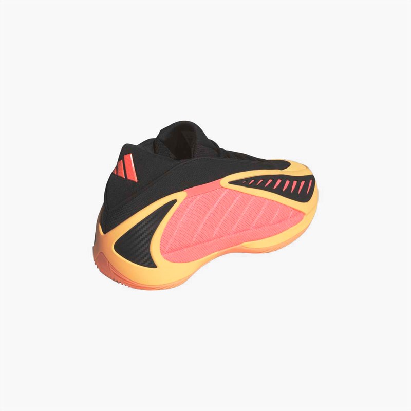 adidas Mens Anthony Edwards 2 'With Love' Basketball Shoes Acid Orange/Core Black/Acid Red