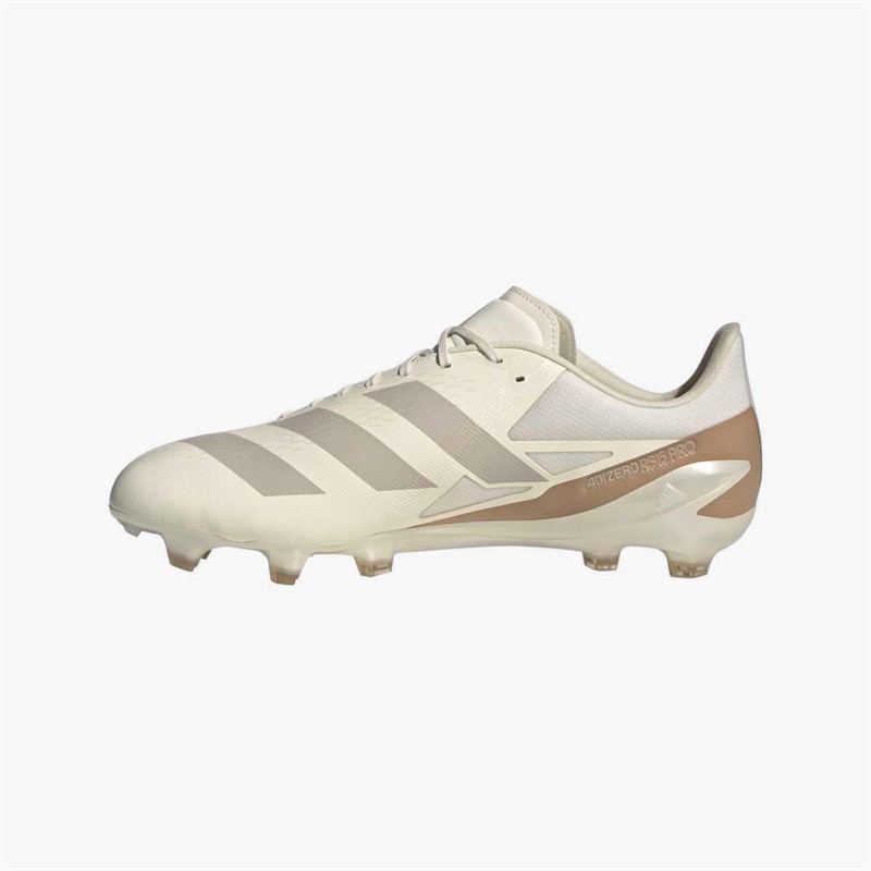 adidas Mens Adizero RS15 Pro FG Firm Ground Rugby Boots Off White/Wonder Alumina/Warm Sandstone