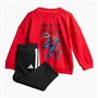 adidas Infant X Marvel Spiderman Sweatshirt And Joggers Set Pure Ruby/White