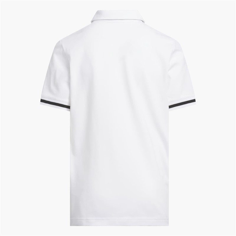 adidas Boys Junior Club Golf Polo Shirt White