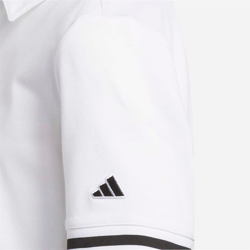 adidas Boys Junior Club Golf Polo Shirt White
