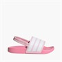 adidas Kids Adilette Estrap Sliders Clear Pink/Cloud White/Bliss Pink