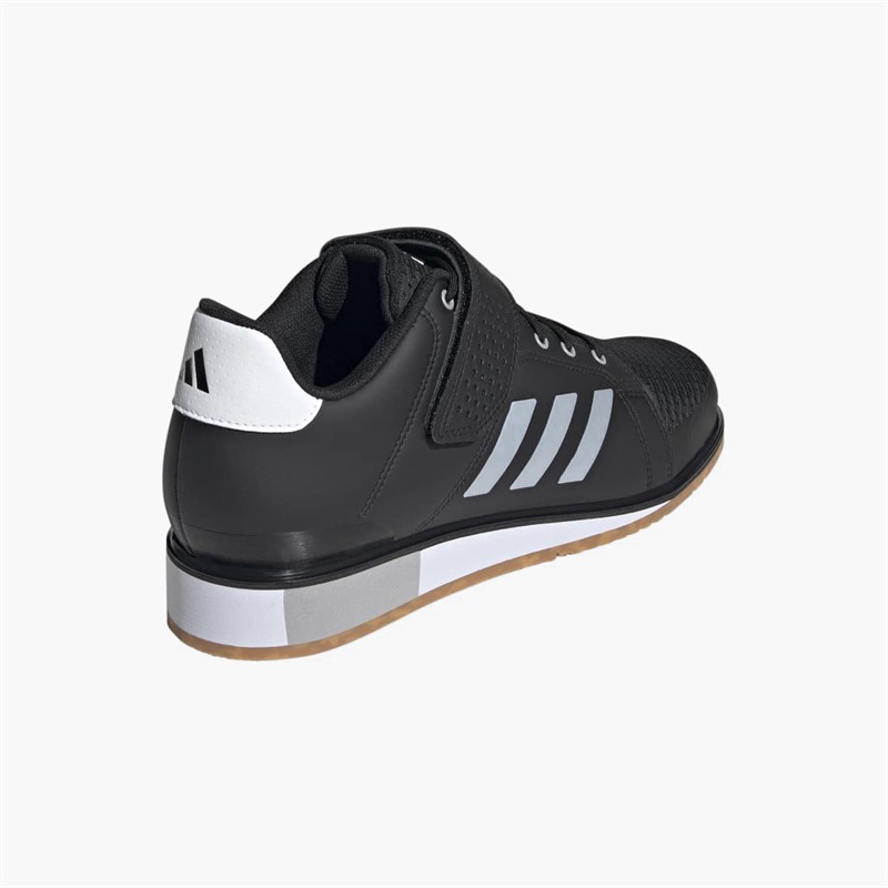 adidas Mens APWR Perfect 3 Weight Lifting Training Shoes Core Black/Zero Metalic/Grey Two