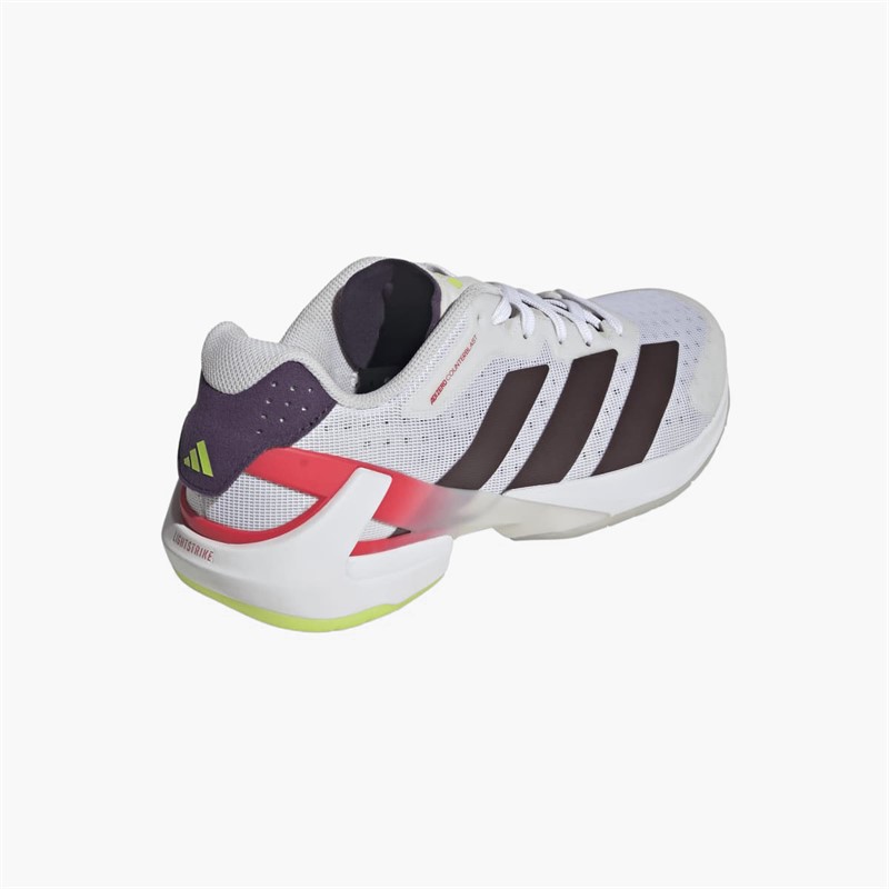 adidas Mens Counterblast Indoor Performance Court Shoes Cloud White/Aurora Met/Aurora Plum