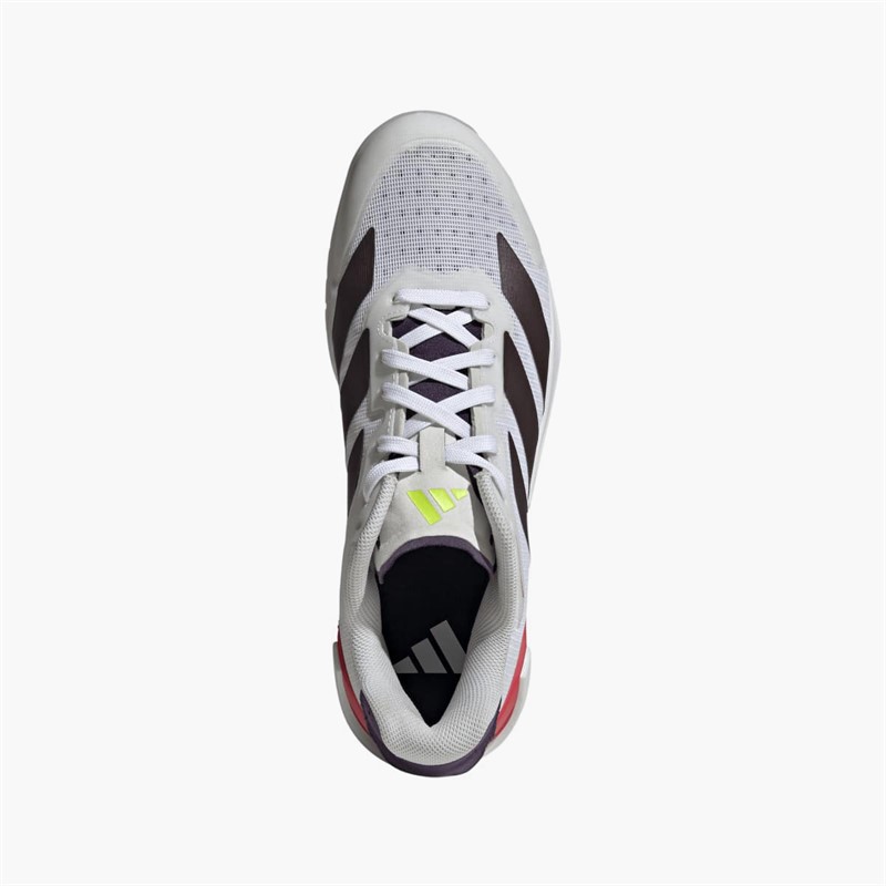 adidas Mens Counterblast Indoor Performance Court Shoes Cloud White/Aurora Met/Aurora Plum