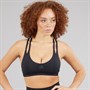 adidas Womens Aeroimpact Luxe Training Light Support Sports Bra Black