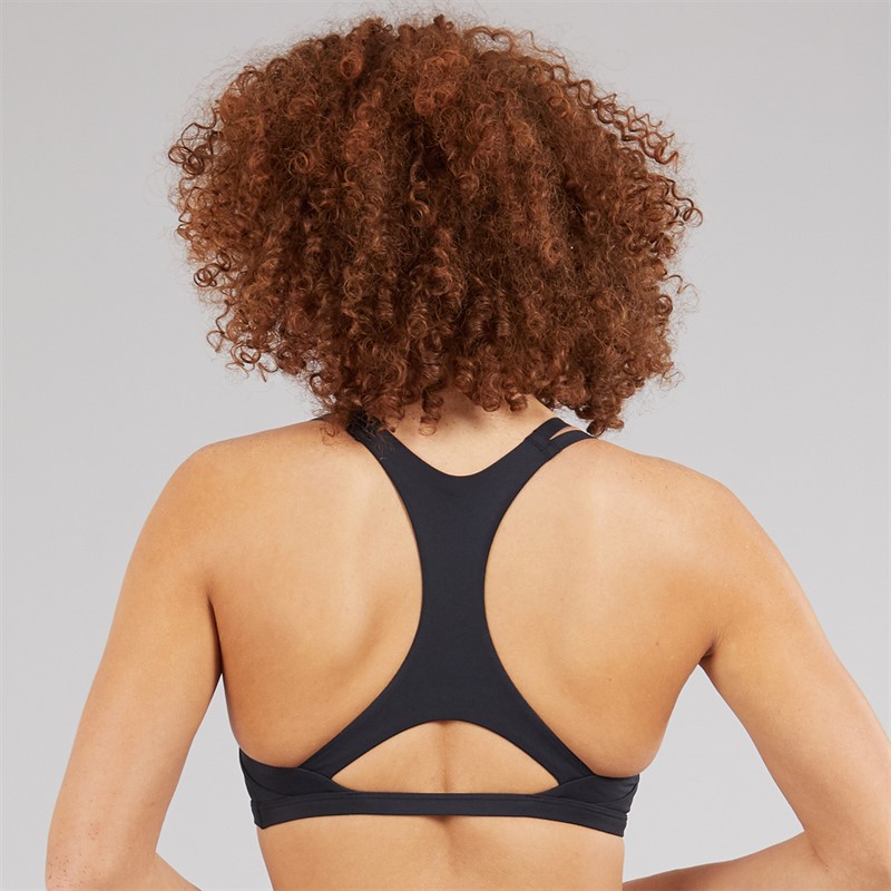 adidas Womens Aeroimpact Luxe Training Light Support Sports Bra Black