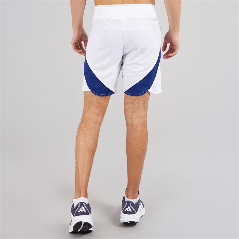 adidas Mens AFC Arsenal FC 24/25 Authentic Home Shorts White/Victory Blue