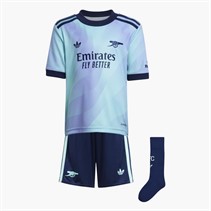 adidas Kids AFC Arsenal FC 24/25 Third Mini Kit Clear Aqua/Light Flare Purple