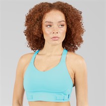 adidas Womens Fastimpact Luxe Run High Support Sports Bra Mint Ton