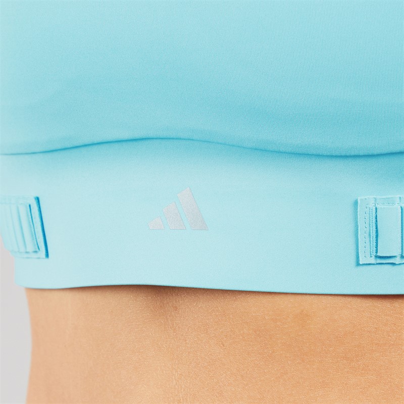 adidas Womens Fastimpact Luxe Run High Support Sports Bra Mint Ton