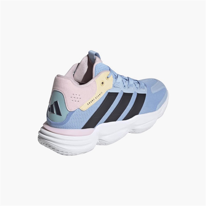 adidas Womens Courtstabil Indoor Court Shoes Blue/Bright Royal/Team Solar Orange