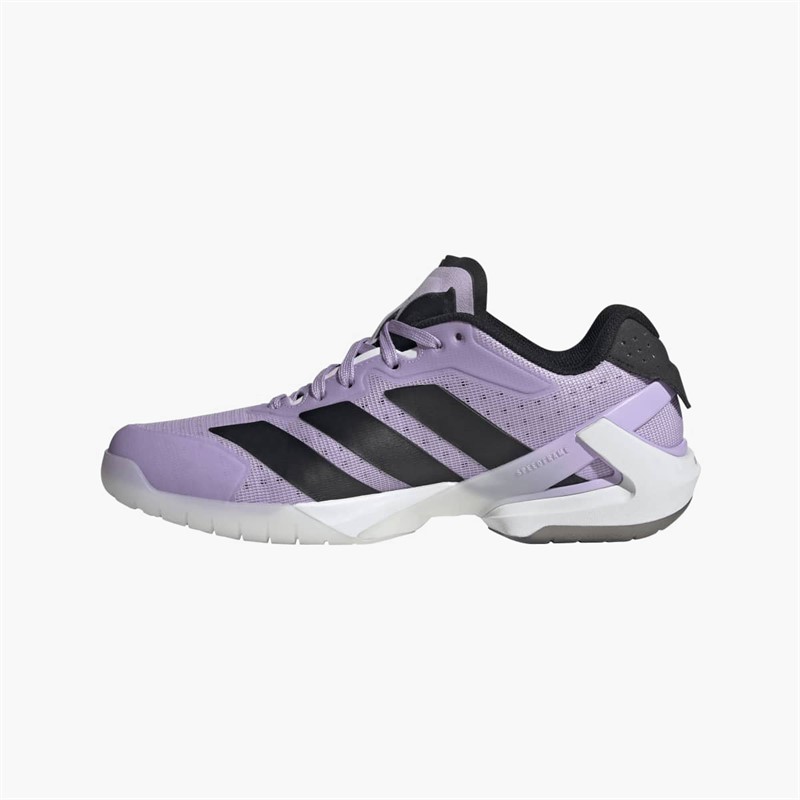 adidas Womens Counterblast Indoor Performance Court Shoes Cloud White/Core Black/Powder Plum