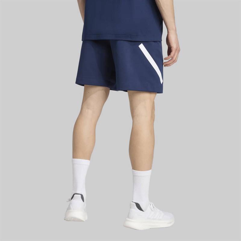 adidas Mens FFR France Rugby Travel Shorts Collegiate Navy