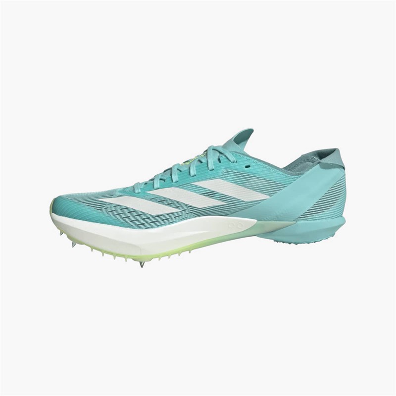 adidas Mens Adizero Ambition Middle Distance Running Spikes Flash Aqua/Zero Metalic/Lucid Lemon