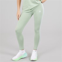 adidas Womens Essentials 3-Stripes Leggings Linen Green