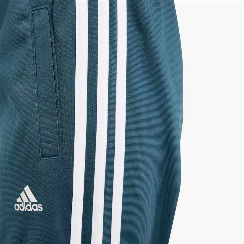 adidas Junior Girls Essentials 3-Stripes Tracksuit Semi Flash Aqua/White