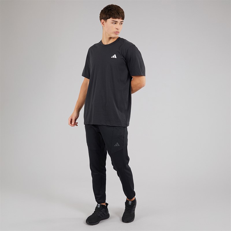 adidas Mens Designed For Training Climawarm Joggers Black