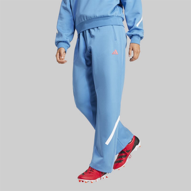 adidas Mens FFR France Rugby Z.N.E Travel Track Pants Focus Blue