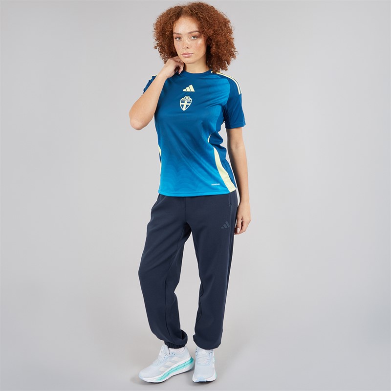 adidas Womens Designed For Training Warm Up Joggers Aurora Ink