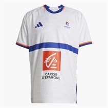adidas Mens FFHB France Handball 25/26 Away Replica Jersey White