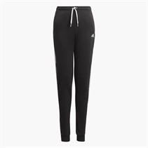 adidas Junior Girls Essentials 3-Stripes French Terry Joggers Black/White