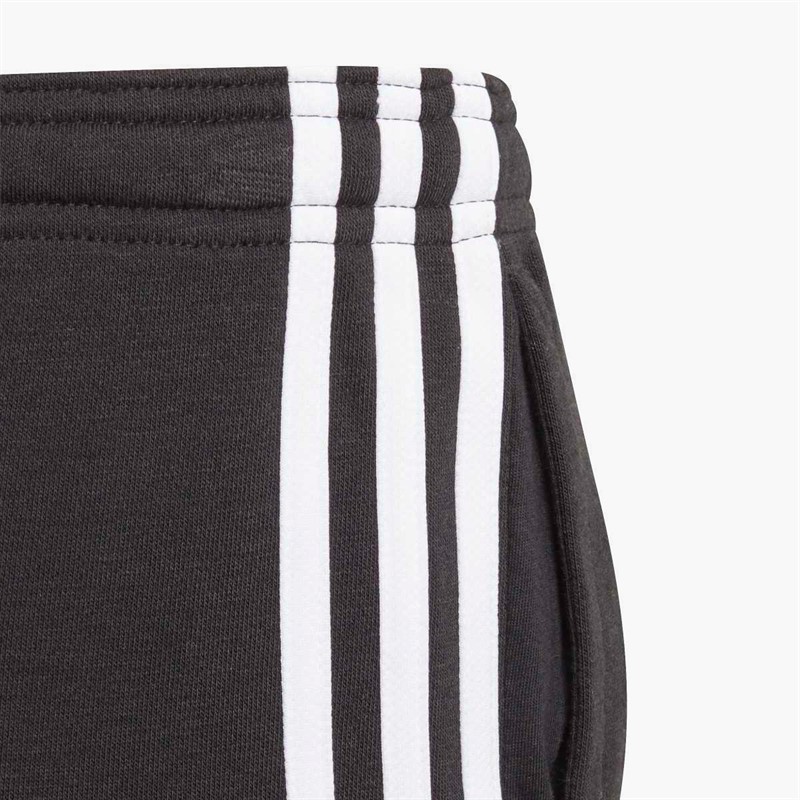 adidas Junior Girls Essentials 3-Stripes French Terry Joggers Black/White