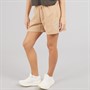 adidas Womens Future Icons Three Stripes Shorts Warm Sandstone