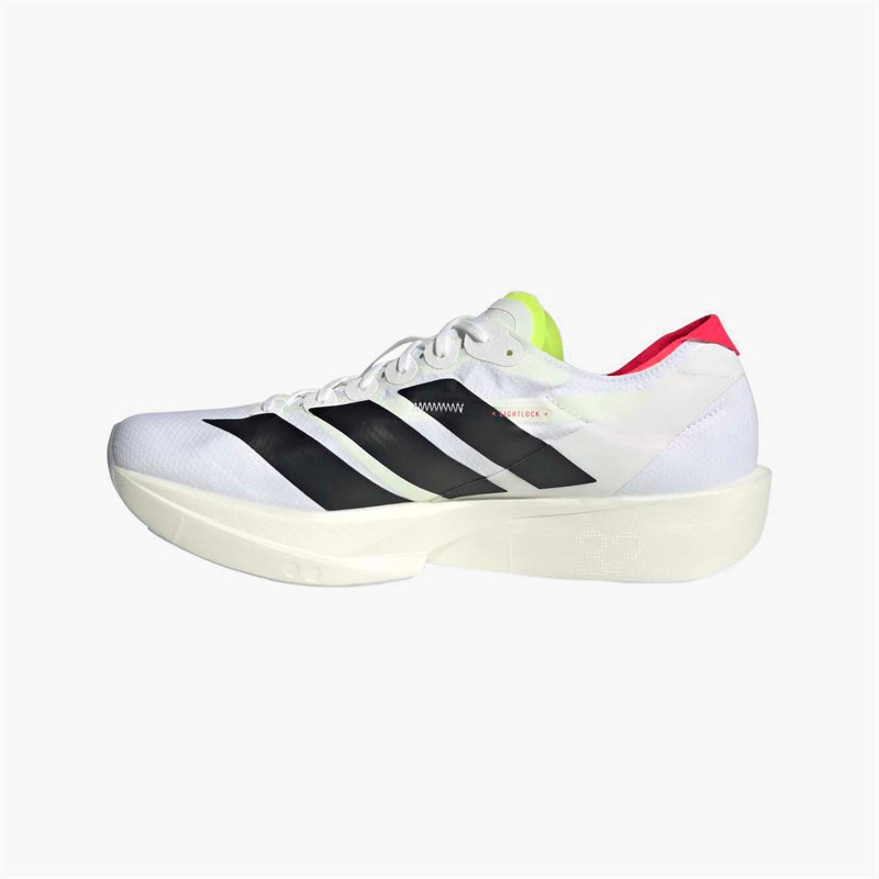 adidas Mens Adizero Takumi Sen 11 Neutral Running Shoes Cloud White/Core Black/Lucid Red