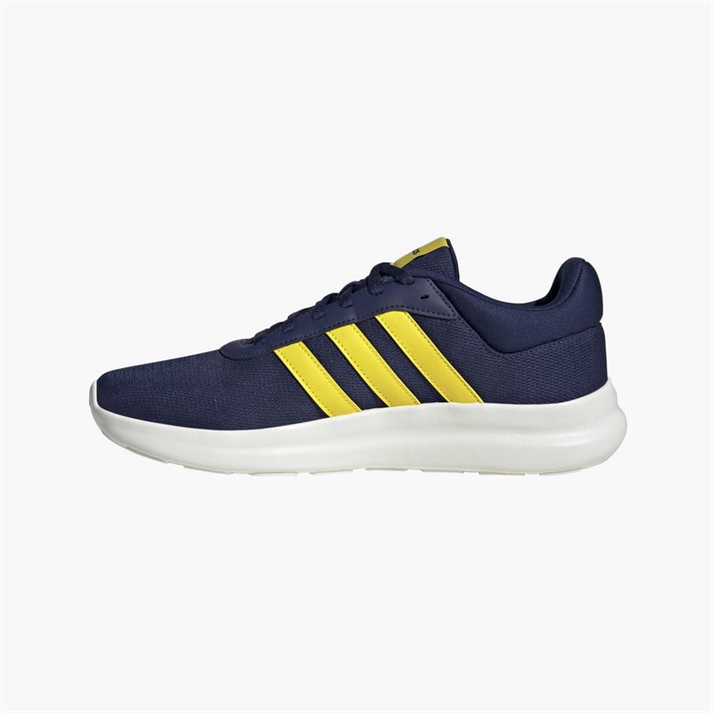 adidas Mens Lite Racer 4.0 Trainers Dark Blue/Yellow/Core White