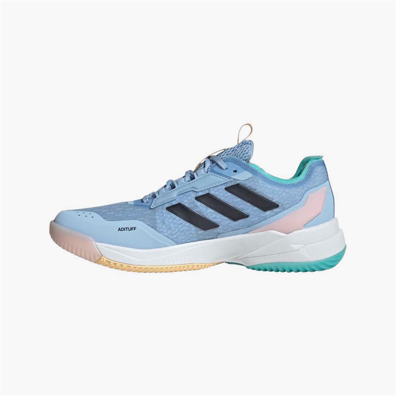 adidas Mens Crazyflight 6 Indoor Court Shoes Glow Blue/Shadow Navy/Flash Aqua