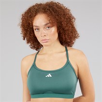 adidas Womens Aeroreact Training Light Support Sports Bra Preloved Teal