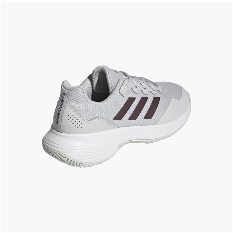 adidas Womens Gamecourt 2.0 All Court Tennis Shoes Grey One/Aurora Met/Core White