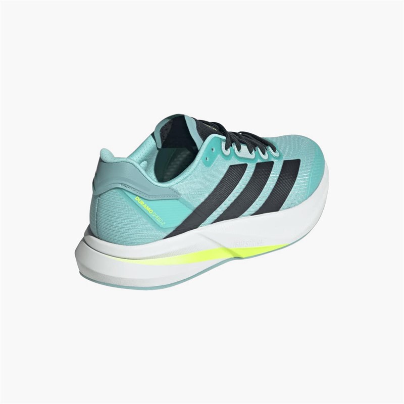 adidas Mens Duramo Speed 2 Neutral Running Shoes Flash Aqua/Aurora Ink/Mint Ton