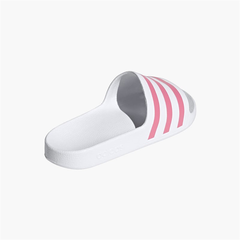 adidas Womens Adilette Aqua Sliders Cloud White/Rose Tone/Cloud White