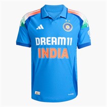 adidas Mens India Cricket Odi One Day International 2025 Match Jersey True Blue