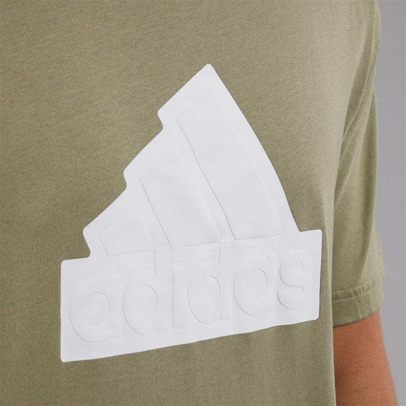 adidas Mens Future Icons Badge Of Sport T-Shirt Tent Green