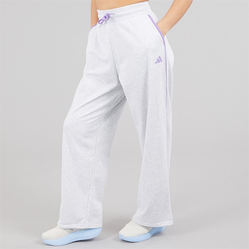 adidas Womens Essentials Colour Pop French Terry Joggers Ligh Grey Heather