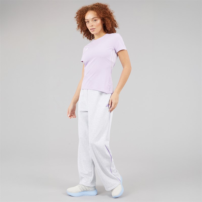 adidas Womens Essentials Colour Pop French Terry Joggers Ligh Grey Heather