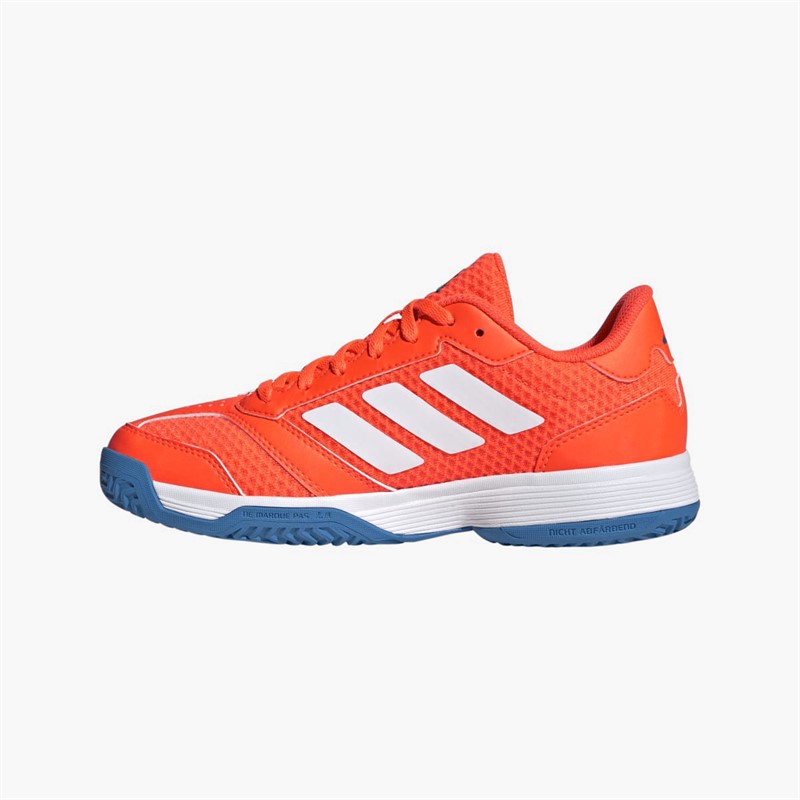 adidas Junior Ligra 8 Indoor Court Shoes Team Solar Orange/Cloud White/Cloud White