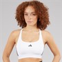 adidas Womens Prime Lift React Medium Support Sports Bra White/Black
