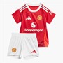adidas Infant MUFC Manchester United 24/25 Home Baby Mini Kit Mufc Red
