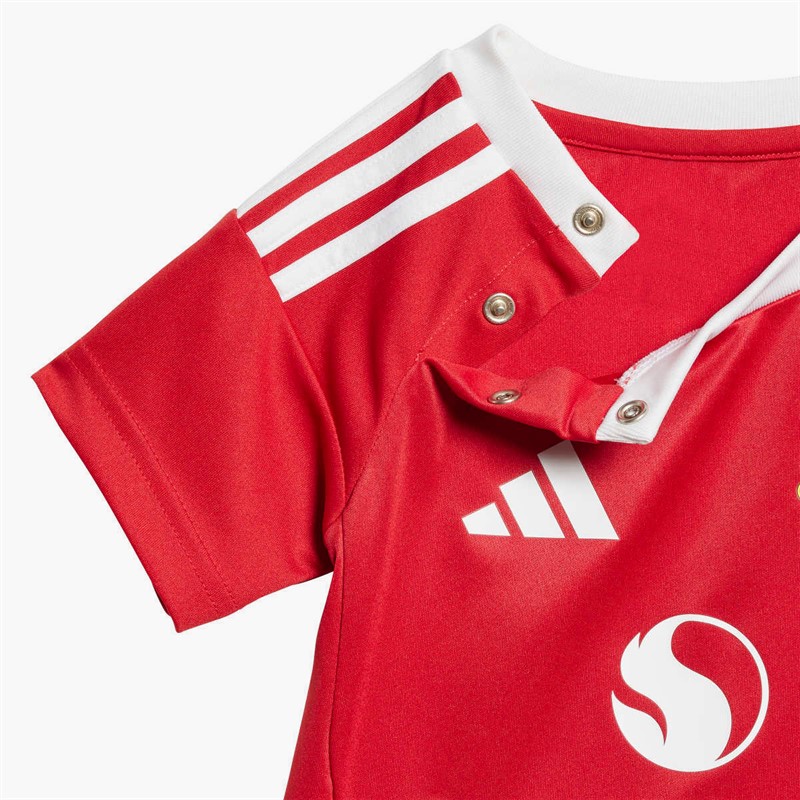 adidas Infant MUFC Manchester United 24/25 Home Baby Mini Kit Mufc Red