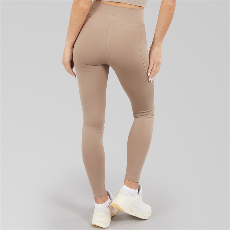 adidas Womens All Me Essentials Full Length Leggings Chalky Brown/Chalky Brown
