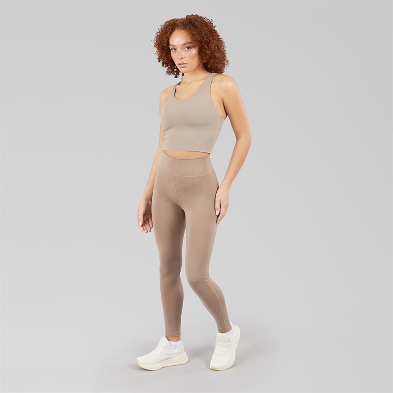adidas Womens All Me Essentials Full Length Leggings Chalky Brown/Chalky Brown