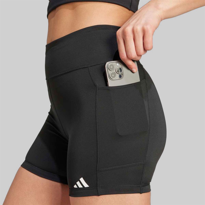 adidas Womens Own The Run Tight Running Shorts Black