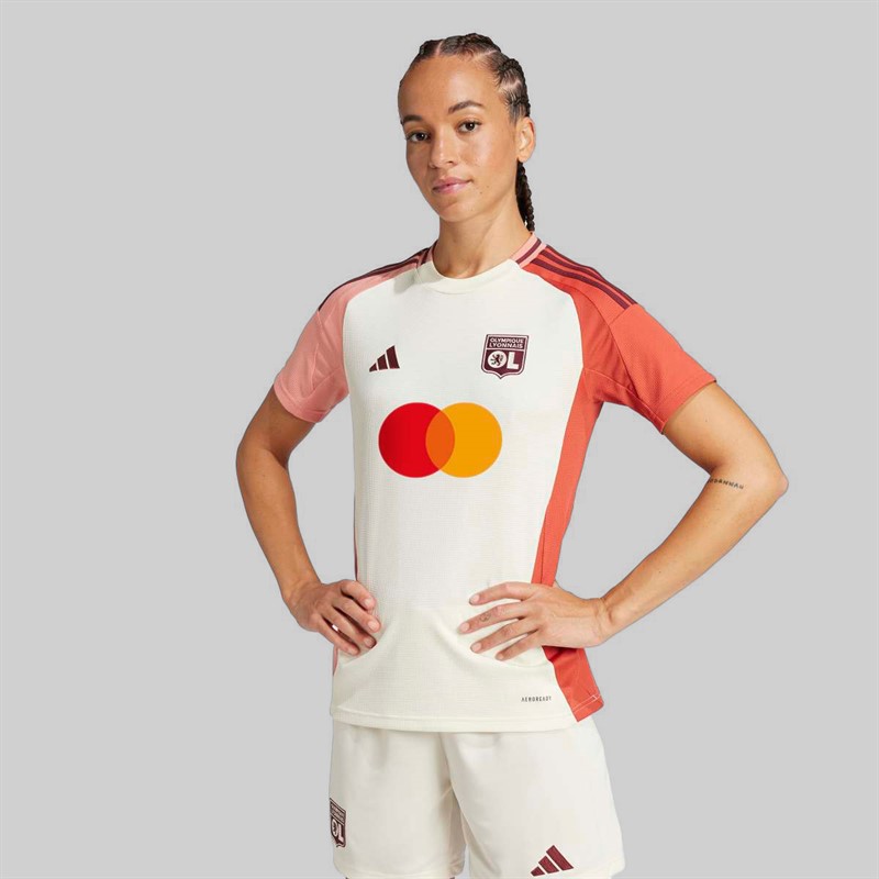 adidas Womens OL Olympique Lyon 24/25 Third Jersey Ivory