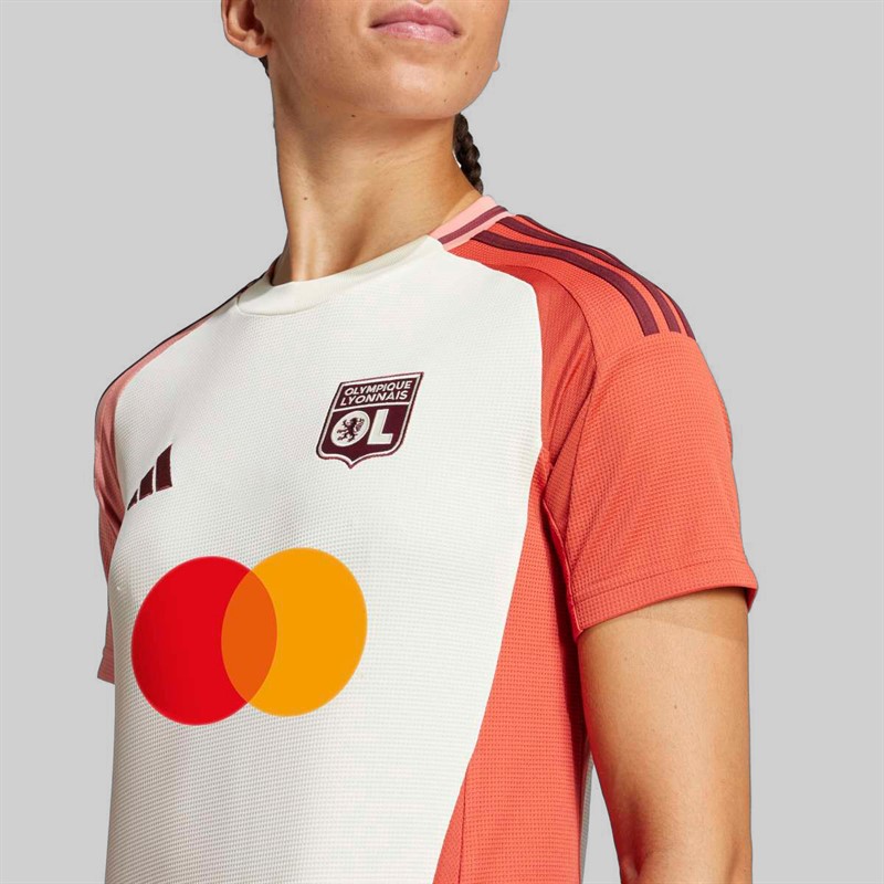 adidas Womens OL Olympique Lyon 24/25 Third Jersey Ivory