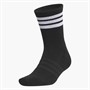 adidas Mens Golf 3-Stripes Half Crew Socks Black