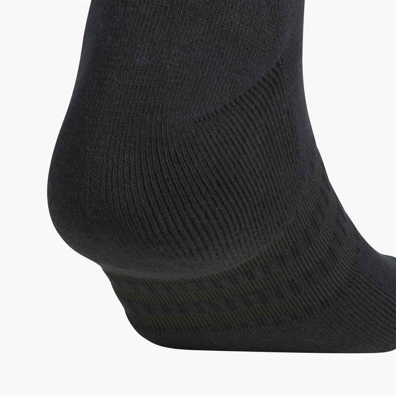 adidas Mens Golf 3-Stripes Half Crew Socks Black